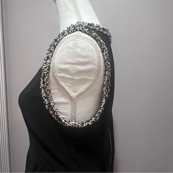 NWOT Skies are Blue black sleeveless mini dress with back zipper size medium - Picture 7 of 10